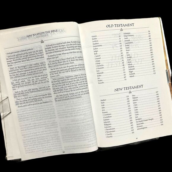 The Inspirational Study Bible Max Lucado Holy Bible New King James Version 1995 - Picture 10 of 16